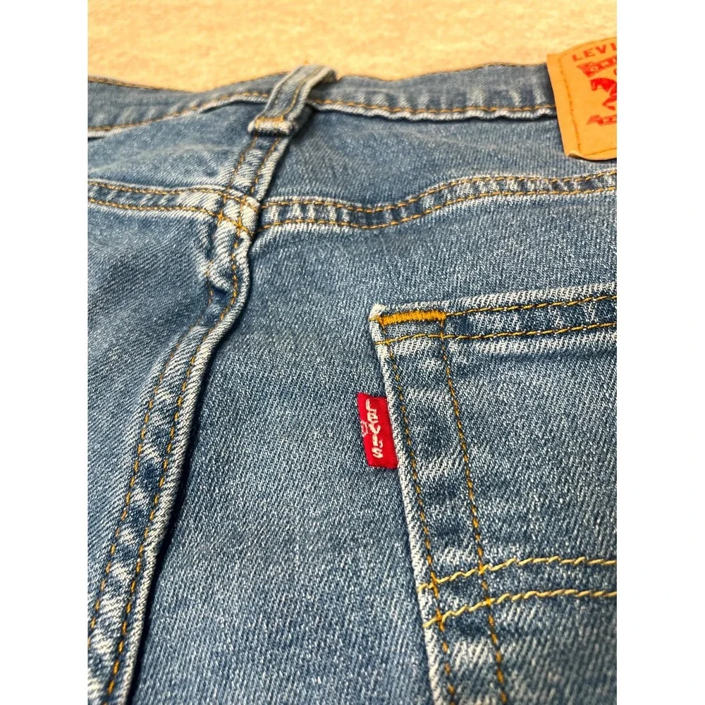 Levi's 511 Slim‎ Fit Jeans Mens 31x30 Blue Whiskering Denim Cotton Straight Leg